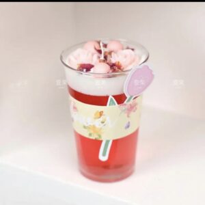 Pink Rose Punch Drink Candle